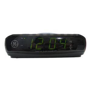 GE AM/FM Clock Radio Alarm Digital Clock and Wake Set 7-4837A- Tested